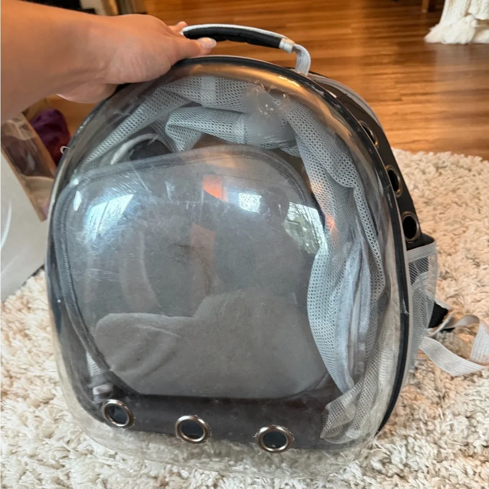 Transparent Pet Backpack with Ventilation
